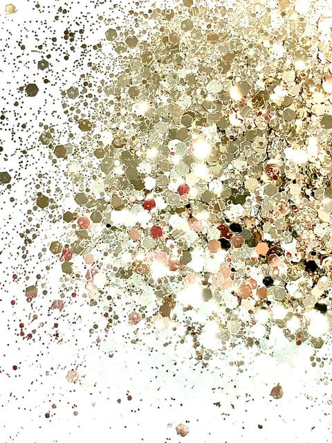 GM25-A Glitter Chunky flocado Poliéster Importado resina unha 50gr - MIRROR
