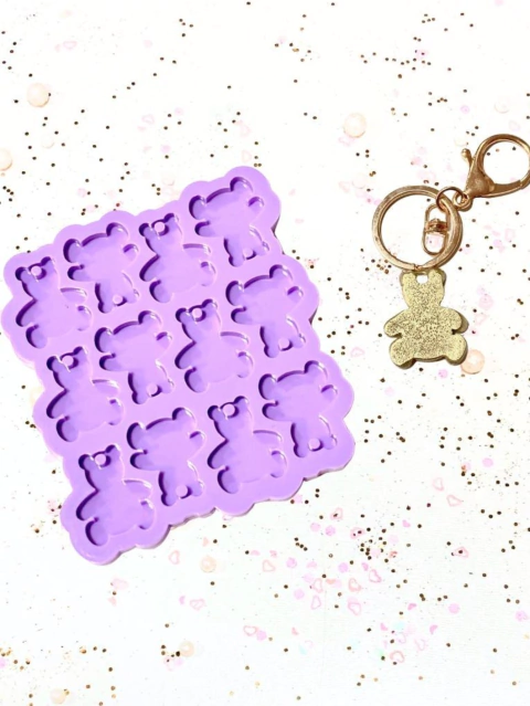 R509 MOLDE DE SILICONE URSINHO PINGENTE RESINA DECORAR