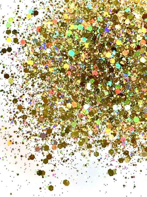 GH18-A Glitter Chunky holográfico Poliéster Importado resina unha 50gr -CITRUS