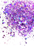 GH10 Glitter Chunky holográfico Poliéster Importado resina unha 10gr- GRAPE