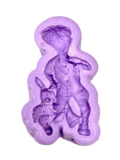 F1566 MOLDE DE SILICONE MENINO CONFEITARIA BISCUIT