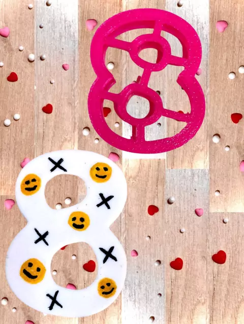 C25 cortador número 8 confeitaria pasta americana grande