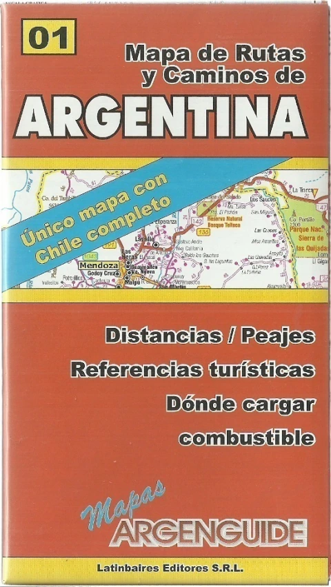 MAPA DE RUTAS Y CAMINOS DE ARGENTINA