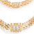 Conjunto de Malha Grossa com Zircônia Folheado a ouro 18K na internet