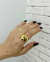 Brinco Oval Cravejado com Zircônias Coloridas Folheado a Ouro 18k