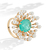 Conjunto com Pedra Fusion Verde Banhado em ouro 18K - comprar online