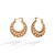 Brinco de Argola Croissant Media Folheado a ouro 18K