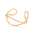 Bracelete com Design Aro Folheado a ouro 18K