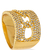 Anel Largo com Base Cravejada Com Zircônia Folheado a ouro 18k na internet