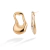 Brinco Orgânico Folheado a ouro 18K