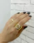 Anel Elos Cravejado com Zircônia Folheado a ouro 18k