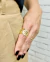 Anel Elos Cravejado com Zircônia Folheado a ouro 18k - comprar online