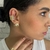 Brinco Concha Cravejado de Zircônia Folheado a ouro 18k -  Fernanda Blanco Jóias