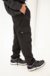 CARGO UNISEX OVERSIZE SARJA 4TICITY - PRETA