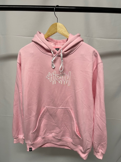 MOLETOM UNISEX CANGURU 4TICITY GRAFITE - ROSA BEBE