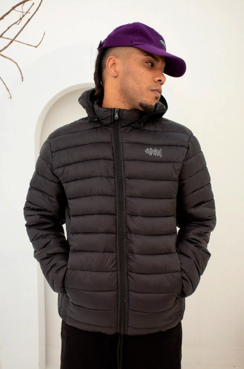 JAQUETA 4TICITY PUFFER REFLETIVA PRETA