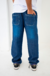 CALÇA JEANS UNISEX OVER SIZE 4TICITY - JEANS ESCURO - comprar online