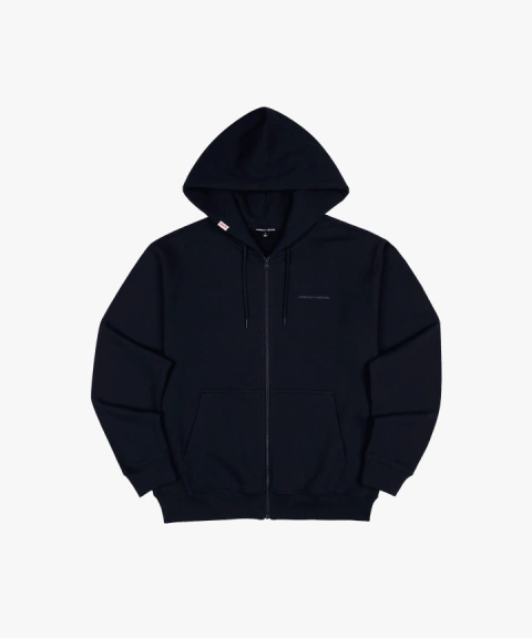 TOMORROW X TOGETHER ZIP-UP HOODIE (navy) (Tamanho único)