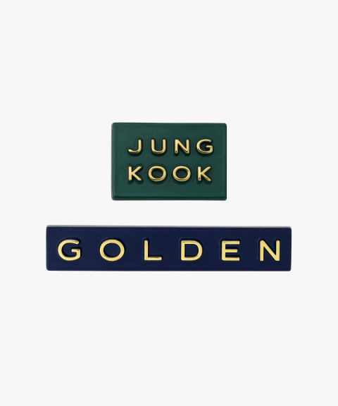 Conjunto de emblemas - Merch Golden (Jung Kook) BTS