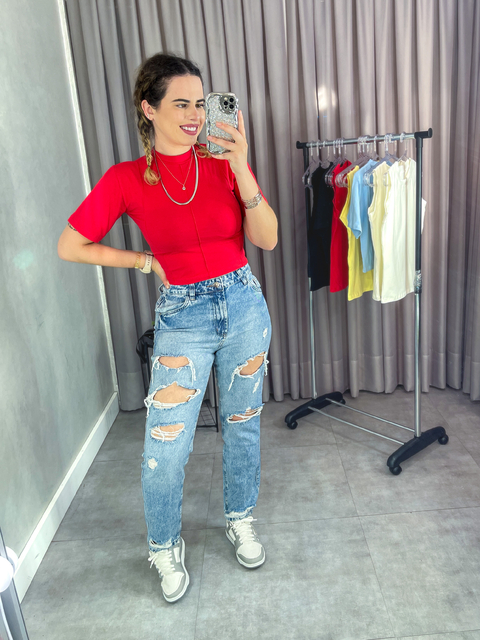 Calça MOM Rasgos TRIP 43314