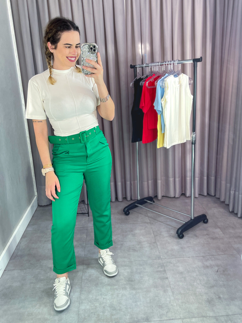 Calça Alfaiataria Yasmim Verde