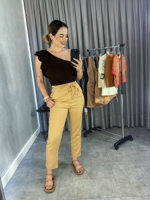 Calça Alfaiataria Bege