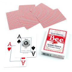 Imagen de BEE NAIPES POKER JUMBO ROJO