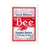 BEE NAIPES POKER JUMBO ROJO