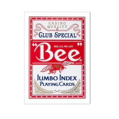 BEE NAIPES POKER JUMBO ROJO