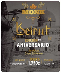 TABACO MONK BEIRUT LATA 50GR - ARGENTINA en internet