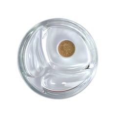 CENICERO PARA 2 PIPAS VIDRIO TRANSPARENTE (16cm) - comprar online