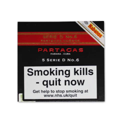 PARTAGAS SERIE D NRO 6 PETACA X5 - CUBA - Estate Pipes Buenos Aires