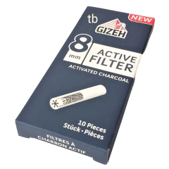 GIZEH FILTROS PIPA CARBON 8MM CAJA X10 - comprar online