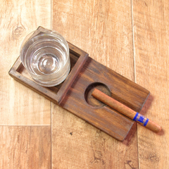 CENICERO PARA CIGARROS CON APOYA VASO (26cm) en internet