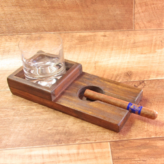 CENICERO PARA CIGARROS CON APOYA VASO (26cm)