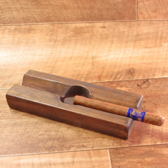 CENICERO DOBLE PARA CIGARROS RUSTICO (22cm)