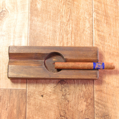 CENICERO DOBLE PARA CIGARROS RUSTICO (22cm) en internet