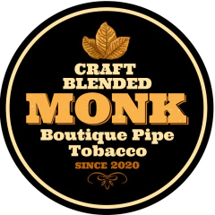 TABACO MONK BLACK VANILLA - LATA 50grs. - Estate Pipes Buenos Aires
