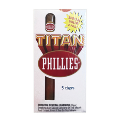 PHILLIES TITAN ORIGINAL CAJA X5 - EEUU - Estate Pipes Buenos Aires