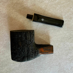 PIPA ESTATE LORENZO TITANO COMBED BLACK (9MM, CON FUNDA) - ITALIA en internet