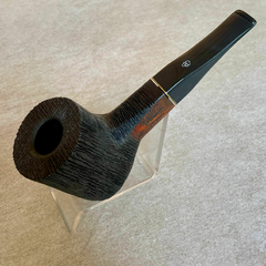 PIPA ESTATE LORENZO TITANO COMBED BLACK (9MM, CON FUNDA) - ITALIA - Estate Pipes Buenos Aires