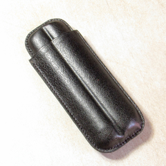 PURERA DE CUERO NEGRA (PARA 2 PUROS CEPO 50 / ROBUSTOS)