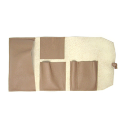 PORTAPIPAS ROLL CUERO GENUINO BEIGE - comprar online