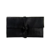 TABAQUERA ROLL PARA ARMAR CUERO GENUINO NEGRA (15CM x 9CM)