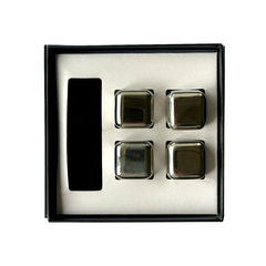 SET DE 4 HIELOS ACERO INOXIDABLE MARCA SCHON - comprar online