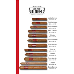 Francisco de Miranda Petit Robusto Linea Bordó x 25 Unidades En Hermosa Caja Origen República Dominicana en internet