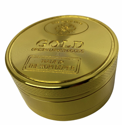 Picador Metálico Modelo Gold Mediano de 3 Piezas. 5 cm. de Diámetro x 2.5 cm de Alto