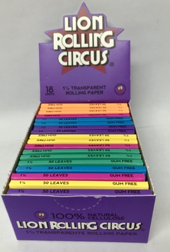 Papel de Celulosa Lion Rolling Circus 1 1/4 (78mm) x 50 Hojas en internet