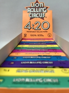 Imagen de Papel de Celulosa Lion Rollin Circus 4:20 1 1/4 (78mm) x 420 Hojas