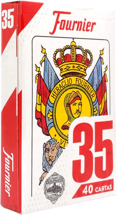 Fournier "35" 40 naipes - Rojo - comprar online